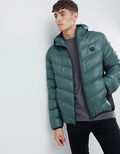 Дутая куртка с капюшоном D-Struct-Синий