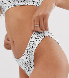 Эксклюзивные плавки бикини с высоким вырезом бедра Peek & Beau-Белый