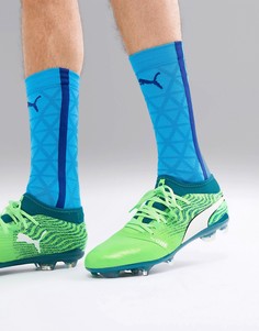 Бутсы для естественных и синтетических футбольных полей Puma One 18.2-Зеленый