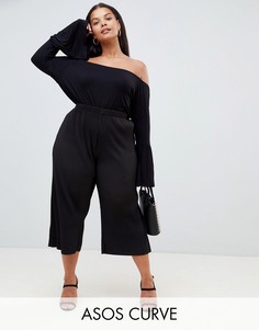 Юбка-брюки ASOS DESIGN Curve-Черный