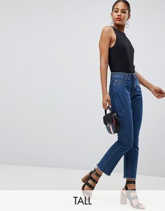 Расклешенные выбеленные джинсы Missguided Tall-Синий