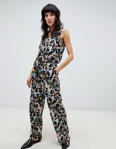 Брюки с цветочным принтом Vero Moda-Мульти