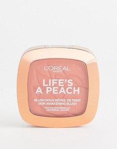 Рассыпчатые румяна LOreal Paris - Lifes a Peach-Розовый