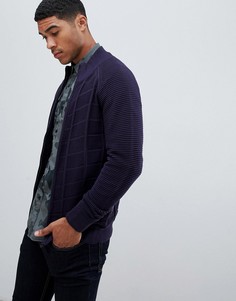 Темно-синий кардиган на молнии G-Star