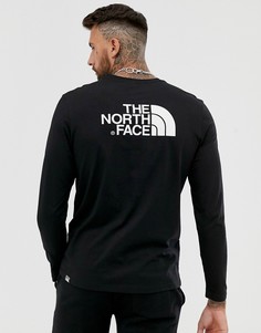 Черная футболка с длинными рукавами The North Face-Черный