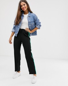 Брюки с полосками Brave Soul-Черный