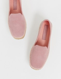 Замшевые эспадрильи на платформе ASOS DESIGN Jenna-Розовый