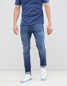 Синие джинсы слим Selected Homme-Синий