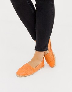 Эспадрильи ASOS DESIGN-Оранжевый