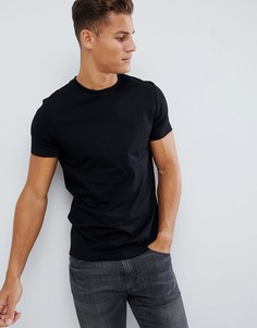 Черная футболка из органического хлопка ASOS DESIGN-Черный