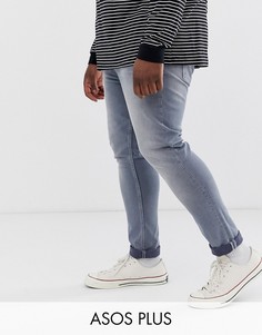 Серые супероблегающие джинсы ASOS DESIGN Plus-Серый