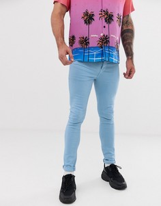 Синие супероблегающие джинсы ASOS DESIGN-Синий