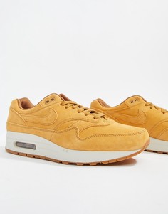 Светло-коричневые кроссовки-премиум Nike Air Max 1 875844-701-Светло-коричневый