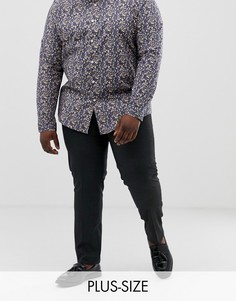 Черные зауженные брюки River Island Big & Tall-Серый