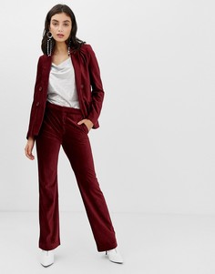 Вельветовые расклешенные брюки In Wear Talia-Красный