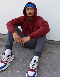 Бордовый oversize-худи ASOS DESIGN-Красный