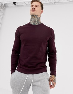 Бордовый свитшот ASOS DESIGN-Красный