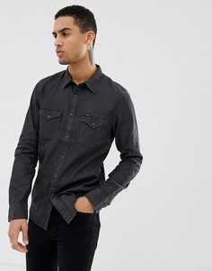 Джинсовая рубашка в стиле вестерн Lee Jeans-Черный