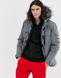 Серый пуховик HIIT