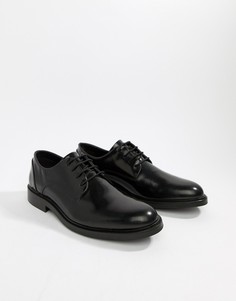 Черные блестящие туфли на шнуровке Zign-Черный