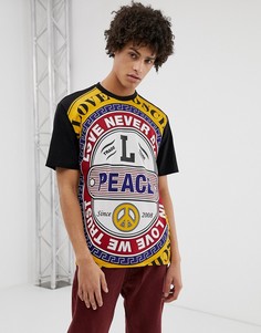 Футболка с принтом Love Moschino-Черный