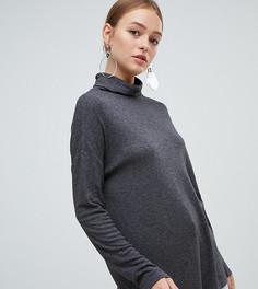 Топ с отворотом New Look-Серый