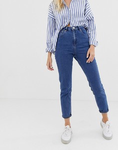 Узкие джинсы в винтажном стиле с завышенной талией ASOS DESIGN Farleigh-Синий