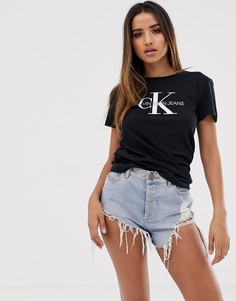 Футболка с логотипом Calvin Klein Jeans-Черный