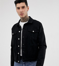 Черная джинсовая оversize-куртка Reclaimed Vintage-Черный