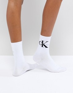 Носки с логотипом Calvin Klein Jeans-Белый