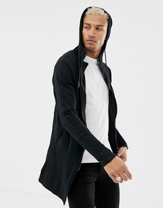 Трикотажная черная парка с нашивкой на капюшоне Religion-Черный