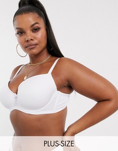 Белый однотонный бюстгальтер Ivory Rose Curve