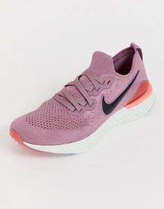 Кроссовки сливового цвета Nike Running Epic React-Фиолетовый