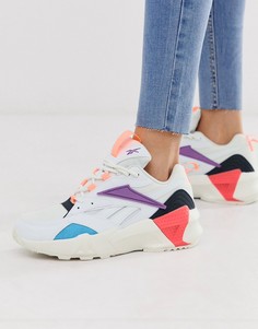 Белые/фиолетовые кроссовки Reebok - Aztrek-Белый