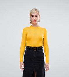 Короткий трикотажный топ в рубчик Stradivarius-Мульти