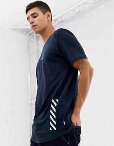 Футболка с закругленным краем Jack & Jones Core-Темно-синий