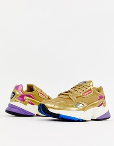 Золотистые кроссовки металлик adidas Originals-Золотой
