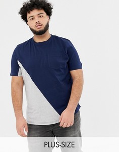 Футболка с карманом Another Influence PLUS-Темно-синий