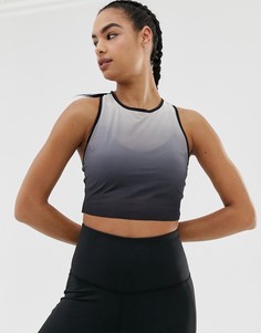 Черный кроп-топ Reebok Training
