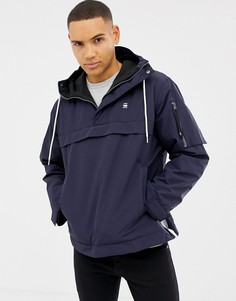 Синяя куртка-анорак с капюшоном G-Star Rackam-Синий