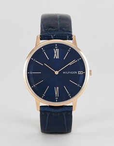 Часы с кожаным ремешком Tommy Hilfiger Cooper — 41 мм-Черный