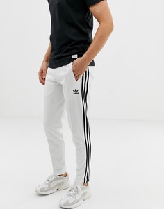 Белые джоггеры с полосками adidas Originals Beckenbauer 3-Белый