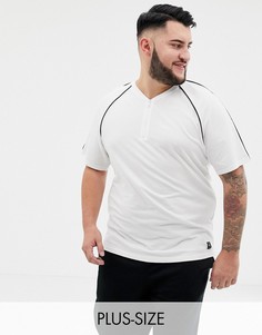 Белая футболка с молнией Only & Sons-Белый