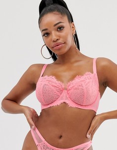 Бюстгальтер на косточках для большой груди DD-G из кружева и сетки ASOS DESIGN - Virika-Мульти