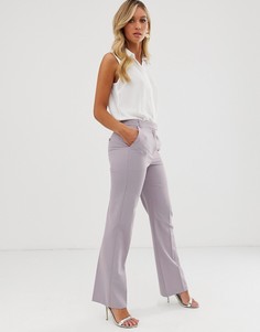 Строгие брюки прямого кроя ASOS DESIGN-Фиолетовый