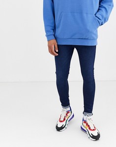 Темно-синие эластичные джинсы ASOS DESIGN-Синий