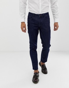 Строгие узкие джинсы ASOS DESIGN-Синий