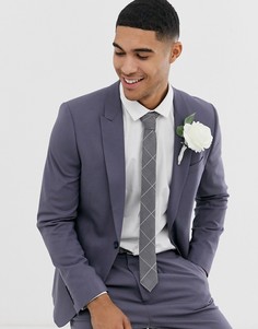 Приталенный пиджак пыльно-фиолетового цвета ASOS DESIGN-Фиолетовый