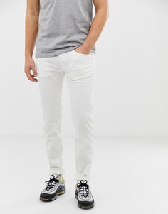 Белые эластичные узкие джинсы Replay Anbass-Белый