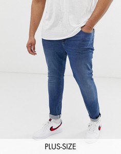 Супероблегающие джинсы ASOS DESIGN Plus-Синий
